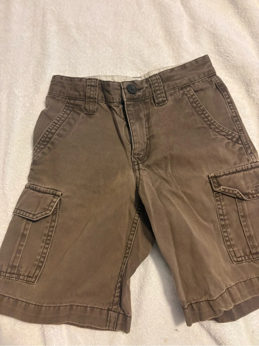 Old Navy Men's Chinos in Brown with Blue Trim